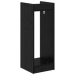 vidaXL Stojan na rastliny s poličkou Čierny Dub 30 x 30 x 80 cm – Obrázok 7