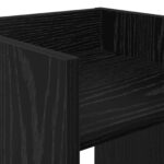 vidaXL Stojan na rastliny s poličkou Čierny Dub 30 x 30 x 80 cm – Obrázok 8