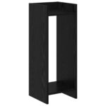 vidaXL Stojan na rastliny s poličkou 2 pcs Čierny Dub 30 x 30 x 80 cm – Obrázok 5