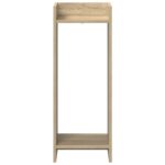 vidaXL Stojan na rastliny s poličkou 2 pcs Sonoma dub 30 x 30 x 80 cm – Obrázok 6