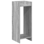 vidaXL Stojan na rastliny s poličkou Sivá Sonoma 30 x 30 x 80 cm – Obrázok 2