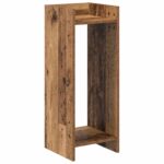 vidaXL Stojan na rastliny s poličkou Staré drevo 30 x 30 x 80 cm – Obrázok 2