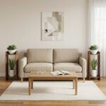vidaXL Stojan na rastliny s poličkou 2 pcs Staré drevo 30 x 30 x 80 cm