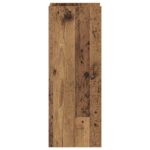vidaXL Stojan na rastliny s poličkou 2 pcs Staré drevo 30 x 30 x 80 cm – Obrázok 7