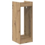 vidaXL Stojan na rastliny s poličkou Remeselný Dub 30 x 30 x 80 cm – Obrázok 7