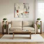 vidaXL Stojan na rastliny 2 pcs Remeselný Dub 30 x 30 x 80 cm