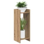 vidaXL Stojan na rastliny 2 pcs Remeselný Dub 30 x 30 x 80 cm – Obrázok 3