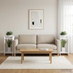 vidaXL Stojan na rastliny s poličkou 2 pcs Biely 30 x 30 x 60 cm – Obrázok 4