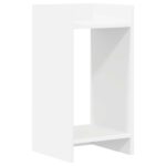 vidaXL Stojan na rastliny s poličkou 2 pcs Biely 30 x 30 x 60 cm – Obrázok 5