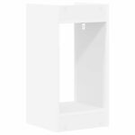vidaXL Stojan na rastliny s poličkou 2 pcs Biely 30 x 30 x 60 cm – Obrázok 8