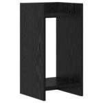 vidaXL Stojan na rastliny s poličkou Čierny Dub 30 x 30 x 60 cm – Obrázok 5