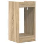 vidaXL Stojan na rastliny s poličkou 2 pcs Sonoma dub 30 x 30 x 60 cm – Obrázok 8