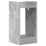 vidaXL Stojan na rastliny s poličkou Betónovo Sivá 30 x 30 x 60 cm – Obrázok 7