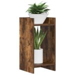 vidaXL Stojan na rastliny Údený Dub 30 x 30 x 60 cm Konštruované drevo – Obrázok 3