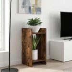 vidaXL Stojan na rastliny Údený Dub 30 x 30 x 60 cm Konštruované drevo – Obrázok 4
