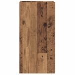 vidaXL Stojan na rastliny s poličkou Staré drevo 30 x 30 x 60 cm – Obrázok 6