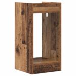 vidaXL Stojan na rastliny s poličkou Staré drevo 30 x 30 x 60 cm – Obrázok 7