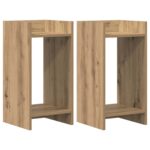 vidaXL Stojan na rastliny 2 pcs Remeselný Dub 30 x 30 x 60 cm – Obrázok 2