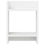 vidaXL Stojan na rastliny s poličkou 2 pcs Biely 30 x 30 x 40 cm – Obrázok 6