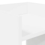 vidaXL Stojan na rastliny s poličkou 2 pcs Biely 30 x 30 x 40 cm – Obrázok 9
