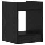 vidaXL Stojan na rastliny s poličkou Čierny Dub 30 x 30 x 40 cm – Obrázok 7