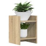 vidaXL Stojan na rastliny s poličkou Sonoma dub 30 x 30 x 40 cm – Obrázok 3