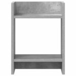 vidaXL Stojan na rastliny s poličkou Betónovo Sivá 30 x 30 x 40 cm – Obrázok 5