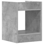 vidaXL Stojan na rastliny s poličkou Betónovo Sivá 30 x 30 x 40 cm – Obrázok 7