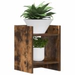 vidaXL Stojan na rastliny Údený Dub 30 x 30 x 40 cm Konštruované drevo – Obrázok 3