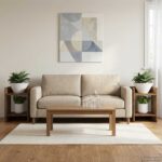 vidaXL Stojan na rastliny s poličkou 2 pcs Staré drevo 30 x 30 x 40 cm – Obrázok 4