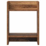 vidaXL Stojan na rastliny s poličkou 2 pcs Staré drevo 30 x 30 x 40 cm – Obrázok 6