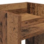 vidaXL Stojan na rastliny s poličkou 2 pcs Staré drevo 30 x 30 x 40 cm – Obrázok 9