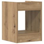 vidaXL Stojan na rastliny s poličkou Remeselný Dub 30 x 30 x 40 cm – Obrázok 7