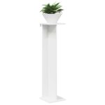 vidaXL Stojan na rastliny Biely 25 x 25,5 x 100,5 cm – Obrázok 3
