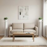 vidaXL Stojan na rastliny 2 pcs Biely 25 x 25,5 x 100,5 cm