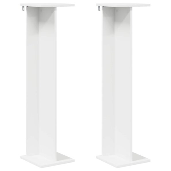 vidaXL Stojan na rastliny 2 pcs Biely 25 x 25,5 x 100,5 cm – Obrázok 2