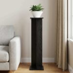 vidaXL Stojan na rastliny Čierny Dub 25 x 25,5 x 100,5 cm – Obrázok 4