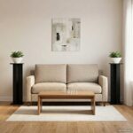 vidaXL Stojan na rastliny 2 pcs Čierny Dub 25 x 25,5 x 100,5 cm – Obrázok 4