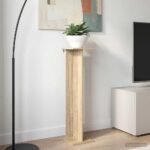 vidaXL Stojan na rastliny 2 pcs Sonoma dub 25 x 25,5 x 100,5 cm