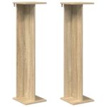 vidaXL Stojan na rastliny 2 pcs Sonoma dub 25 x 25,5 x 100,5 cm – Obrázok 2