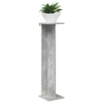 vidaXL Stojan na rastliny Betónovo Sivá 25 x 25,5 x 100,5 cm – Obrázok 3