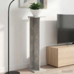vidaXL Stojan na rastliny Betónovo Sivá 25 x 25,5 x 100,5 cm – Obrázok 4