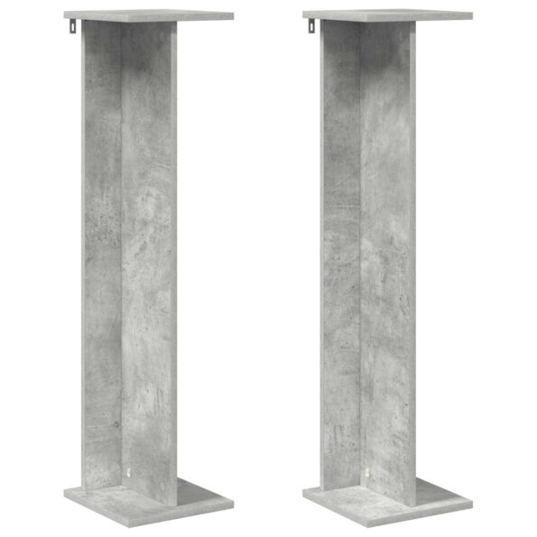 vidaXL Stojan na rastliny 2 pcs Betónovo Sivá 25 x 25,5 x 100,5 cm – Obrázok 2