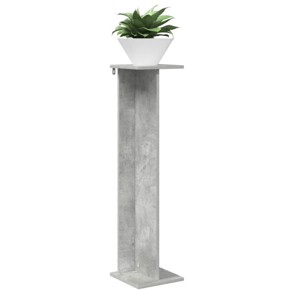vidaXL Stojan na rastliny 2 pcs Betónovo Sivá 25 x 25,5 x 100,5 cm – Obrázok 3