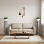 vidaXL Stojan na rastliny 2 pcs Betónovo Sivá 25 x 25,5 x 100,5 cm – Obrázok 4