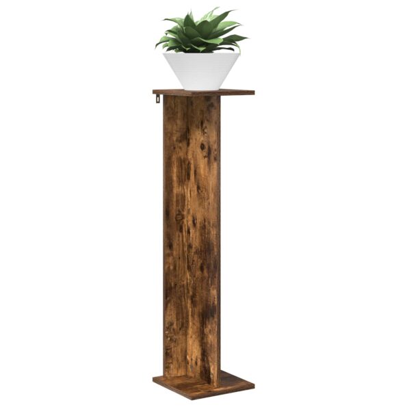 vidaXL Stojan na rastliny Údený Dub 25 x 25,5 x 100,5 cm – Obrázok 3