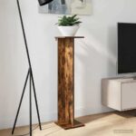 vidaXL Stojan na rastliny Údený Dub 25 x 25,5 x 100,5 cm – Obrázok 4