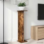 vidaXL Stojan na rastliny 2 pcs Údený Dub 25 x 25,5 x 100,5 cm