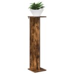 vidaXL Stojan na rastliny 2 pcs Údený Dub 25 x 25,5 x 100,5 cm – Obrázok 3