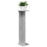 vidaXL Stojan na rastliny Sivá Sonoma 25 x 25,5 x 100,5 cm – Obrázok 3